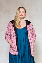 Load image into Gallery viewer, hoodie-pink-plaid