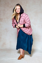 Load image into Gallery viewer, hoodie-pink-plaid