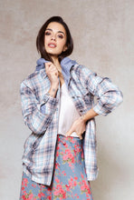 Load image into Gallery viewer, hoodie-plaid-gray