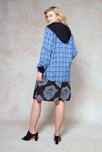 Load image into Gallery viewer, hoodie-blue-plaid