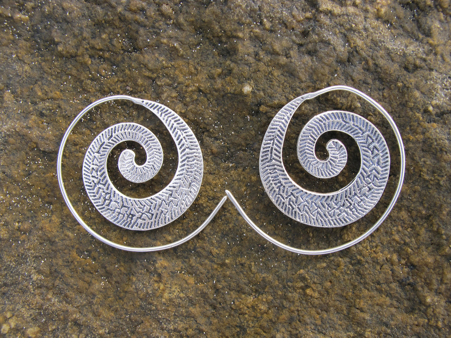 Spiral Leaf Earring
