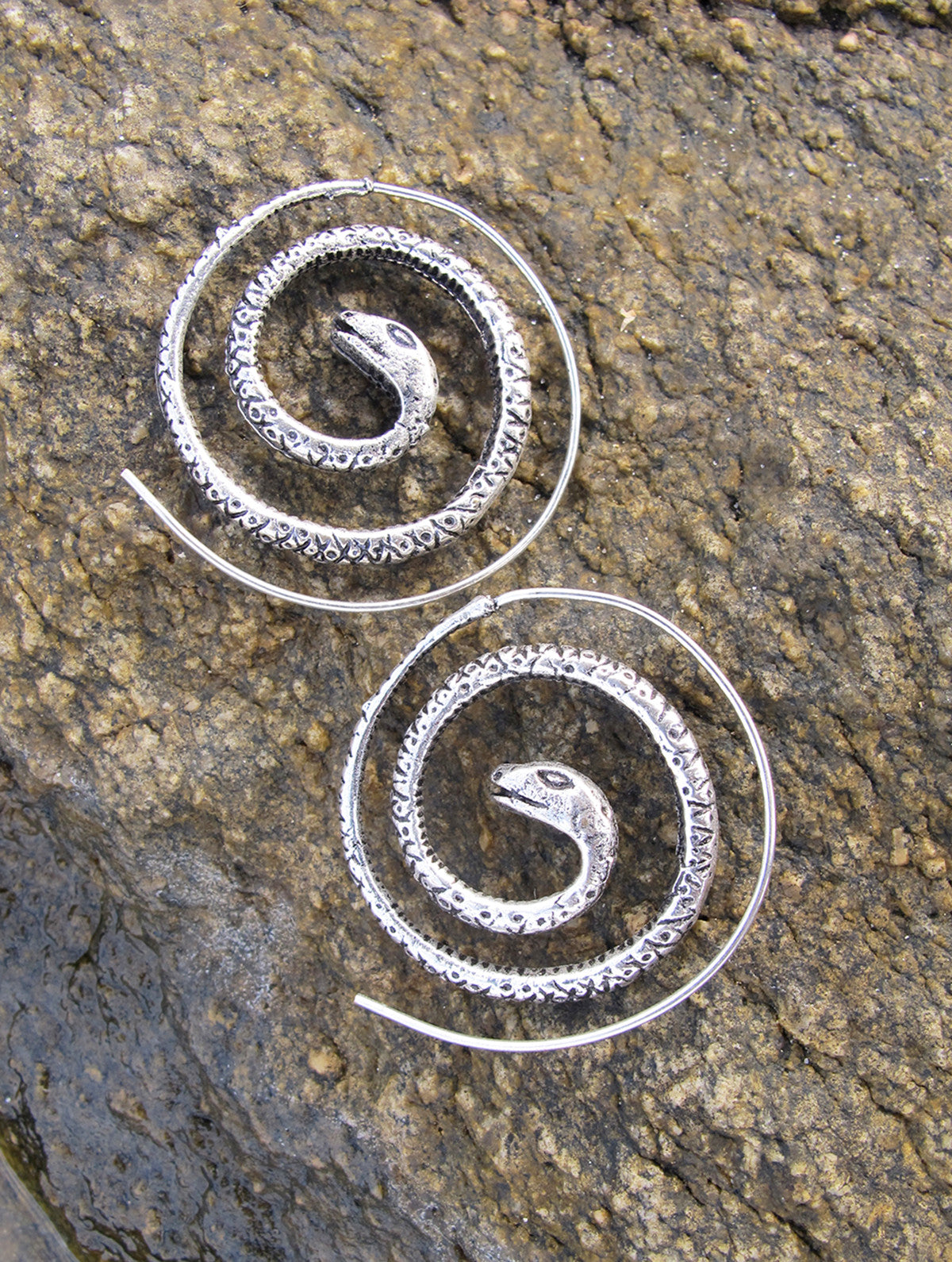 Spiral Serpent Earrings